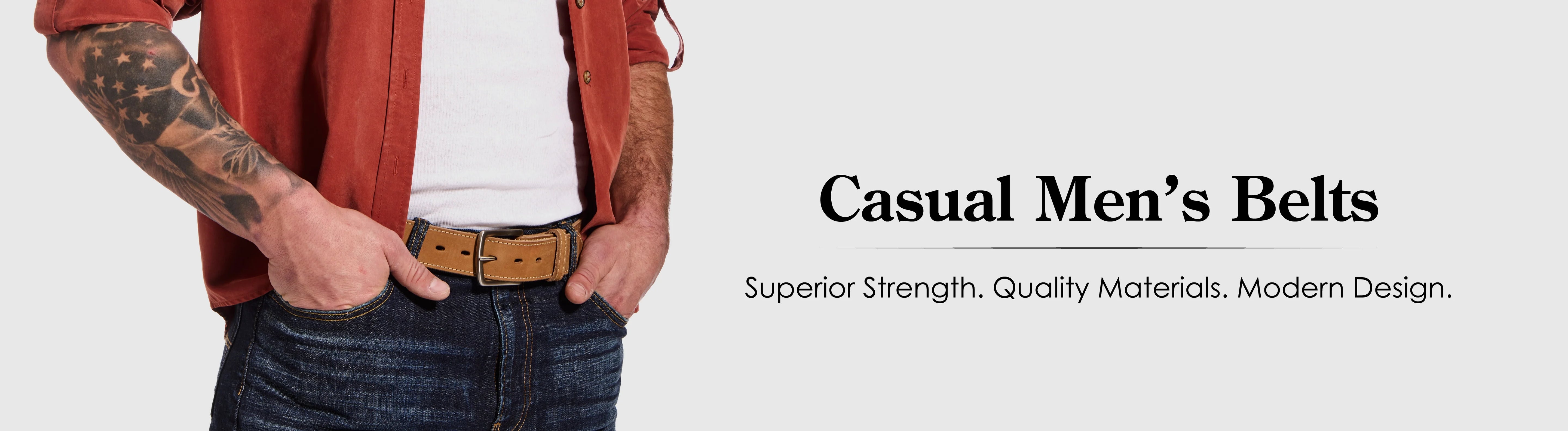 Casual Men's Belts Brown