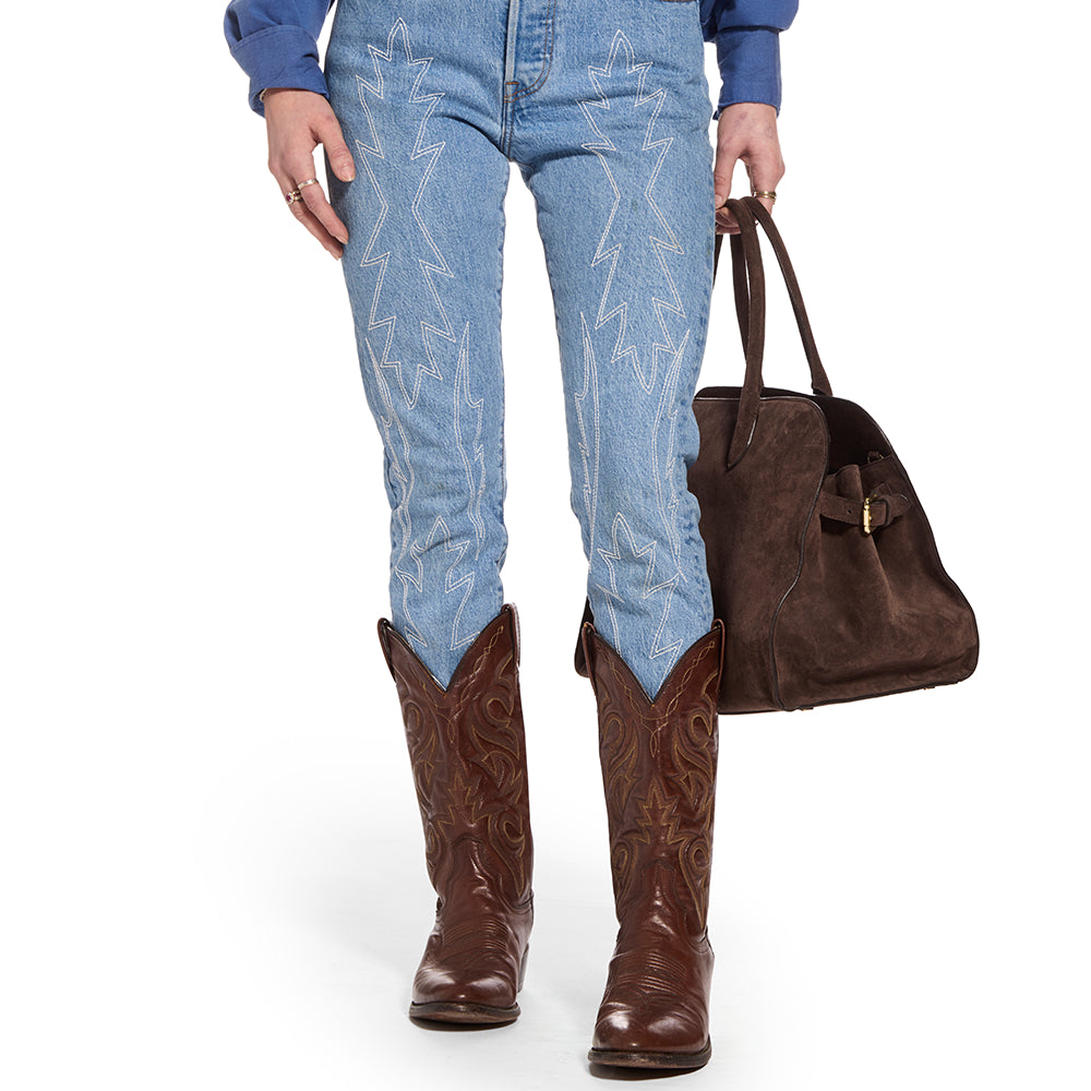 Clyde Italian Suede Tote Bag