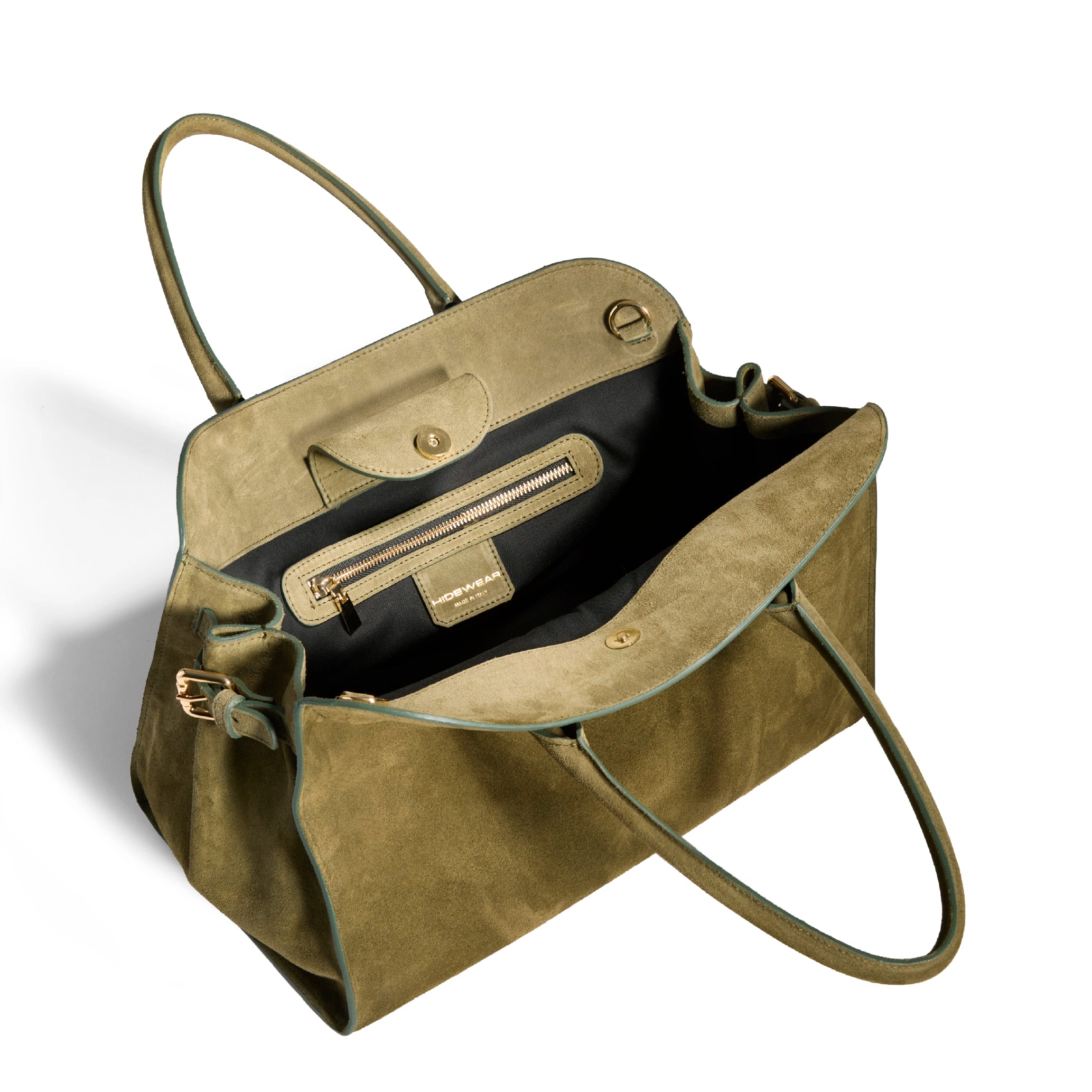 #Clyde Italian Suede Tote Bag