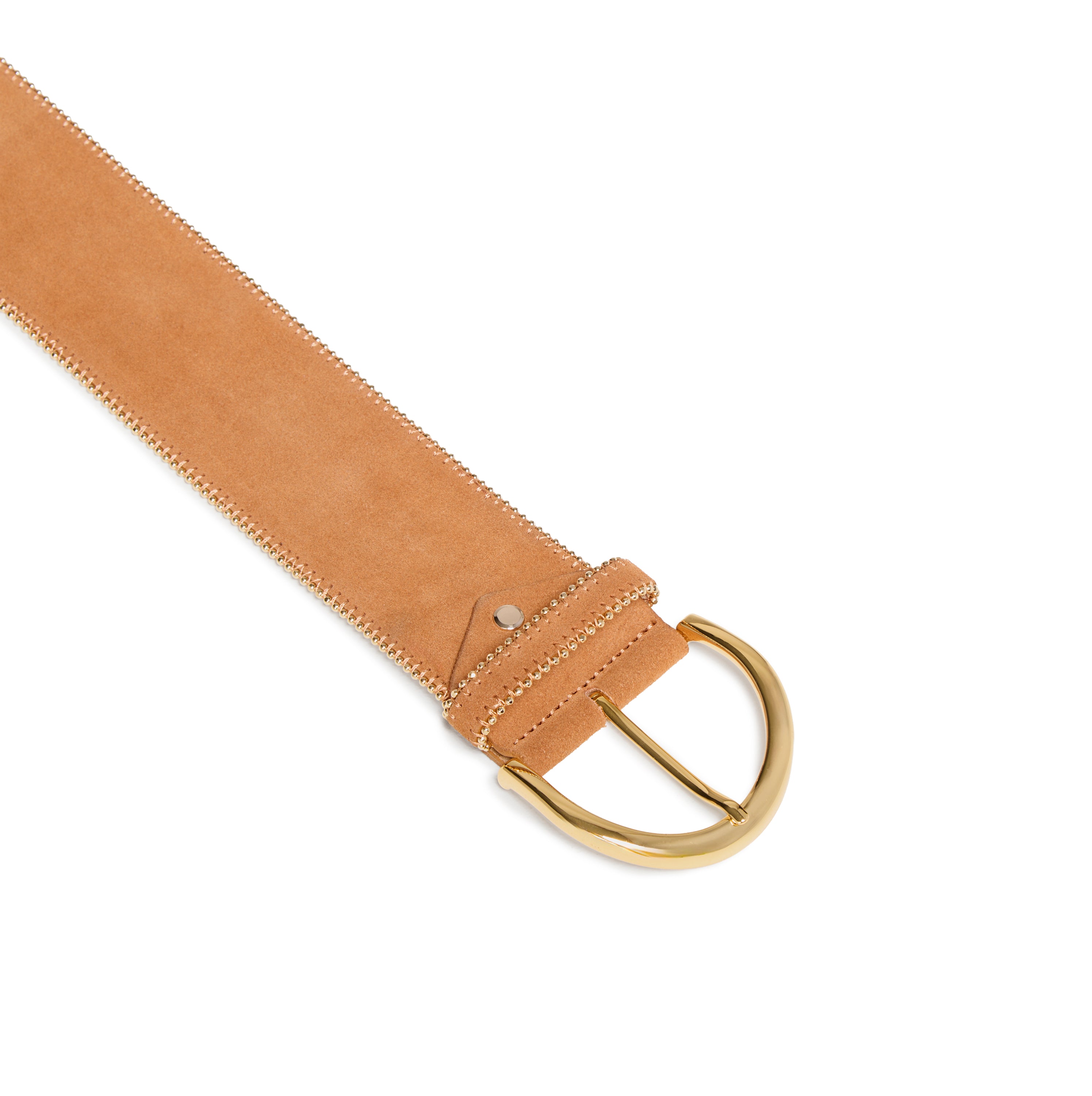 Women's Wide Zip Up Italian Suede Belt