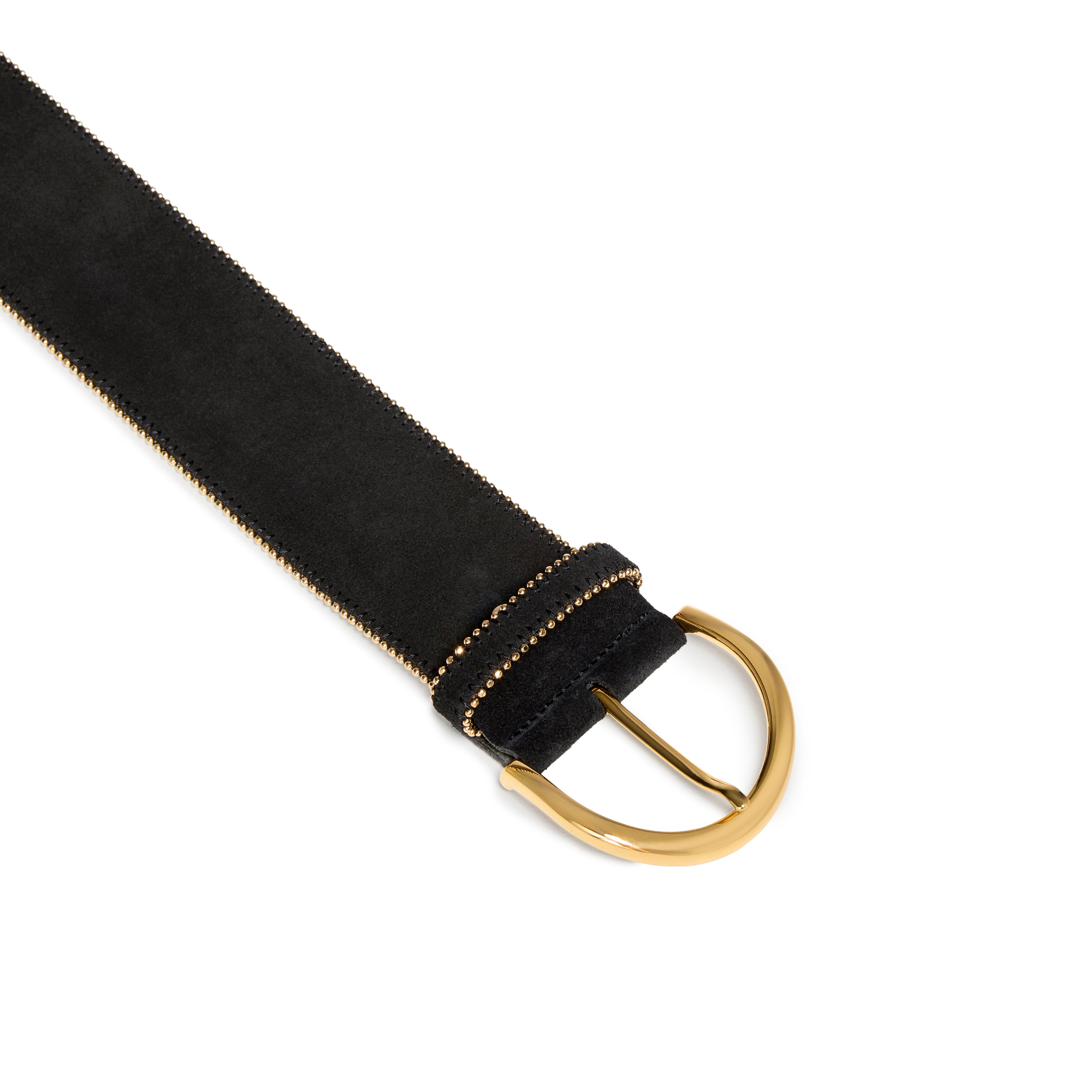 Women's Wide Zip Up Italian Suede Belt