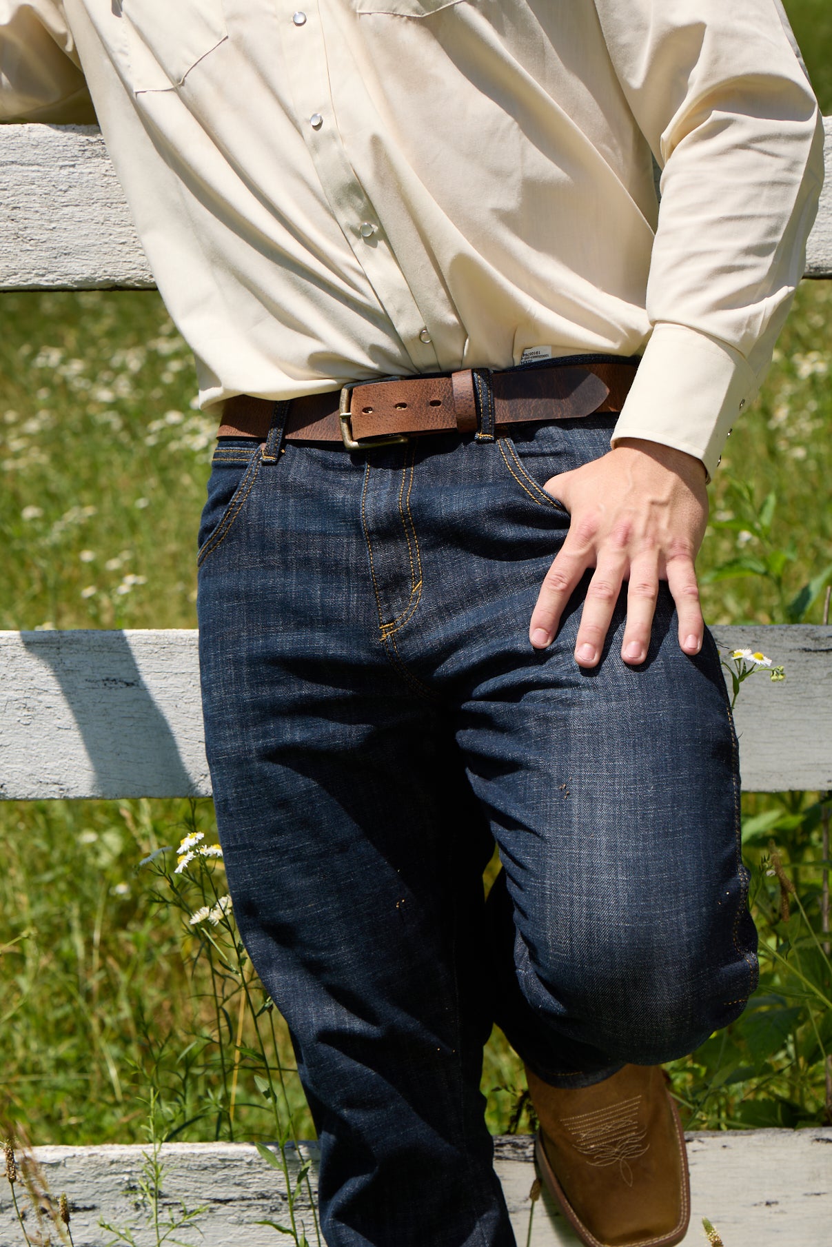 Men's Everyday Distressed Leather Belt