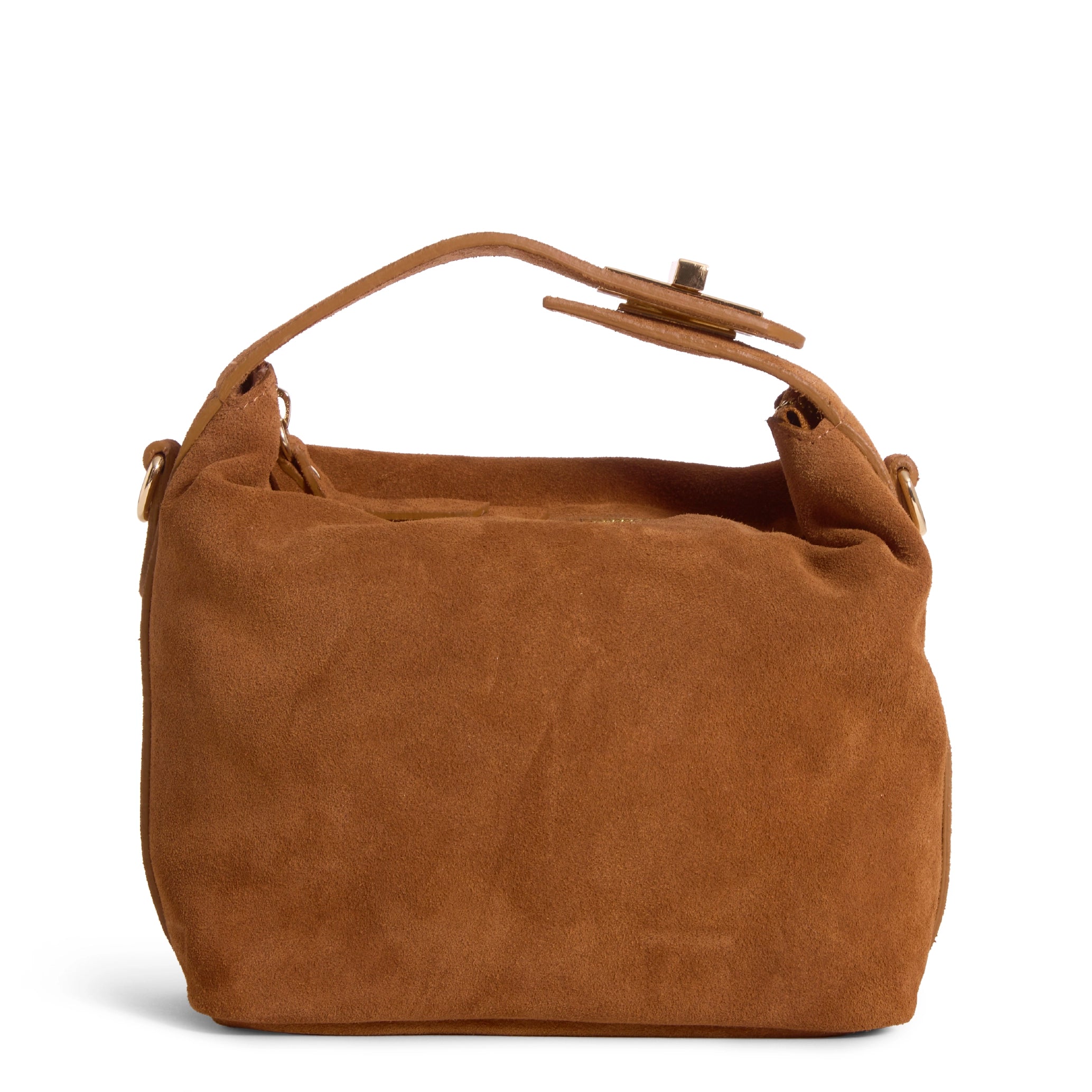 Pony Italian Suede Top Handle Bag