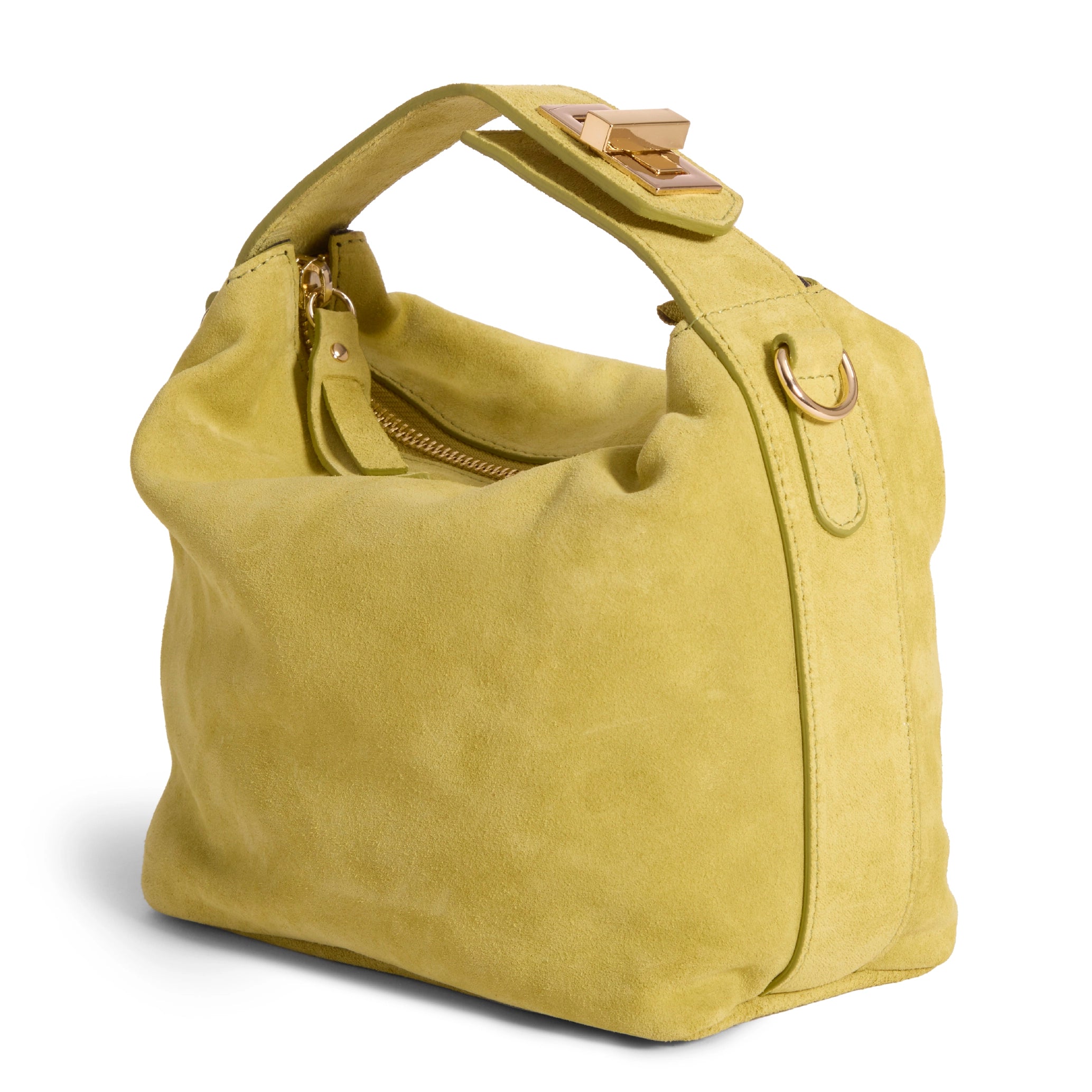 Pony Italian Suede Top Handle Bag
