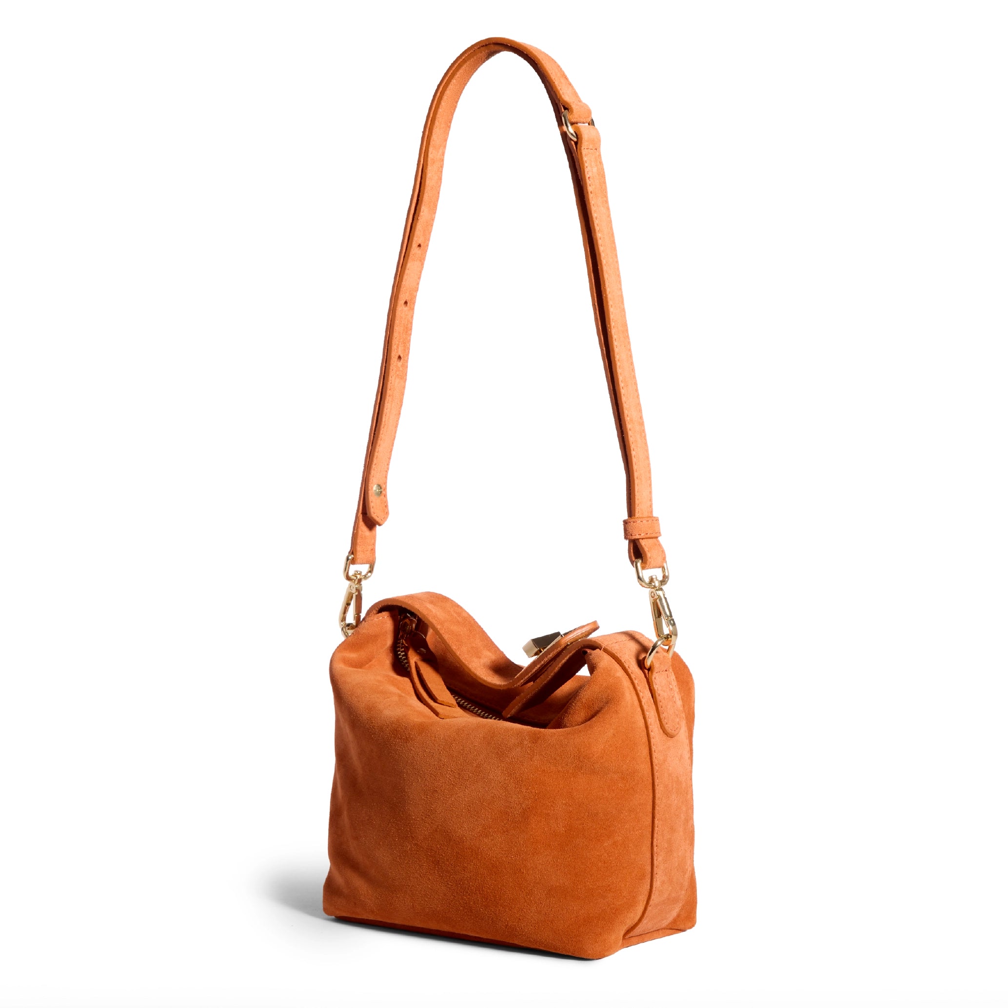 Pony Italian Suede Top Handle Bag