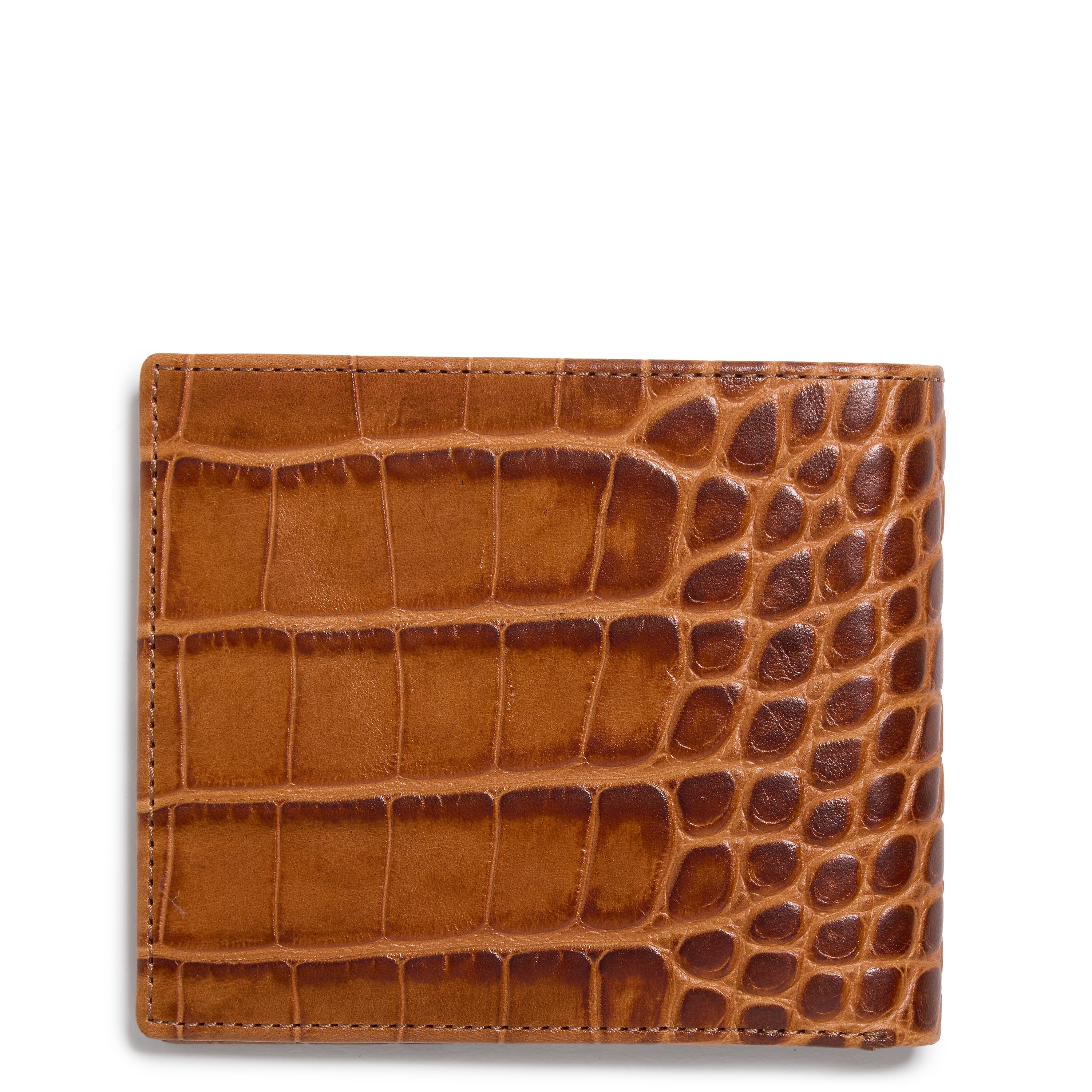 Men's Italian Croc Bifold Wallet