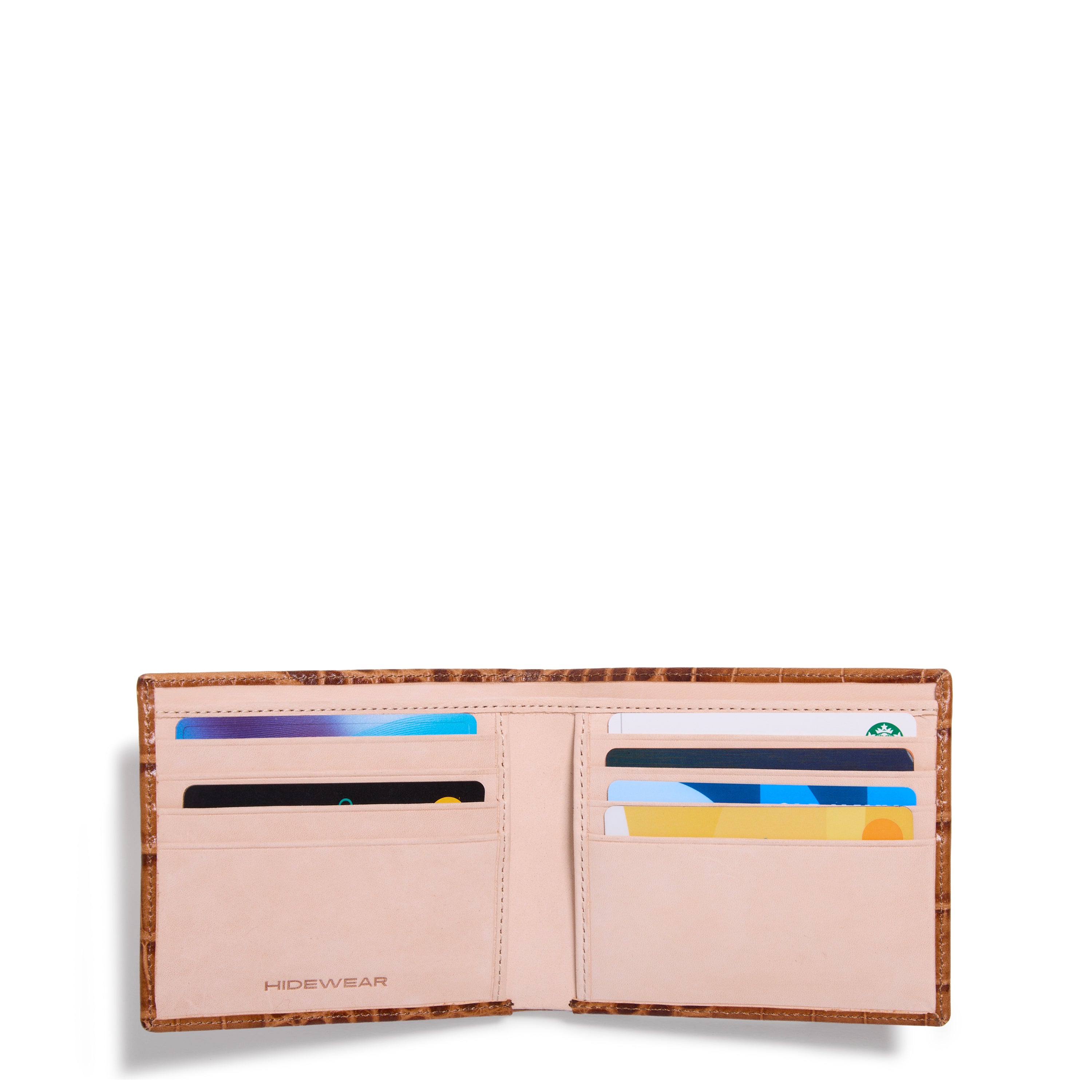 Men's Italian Croc Bifold Wallet