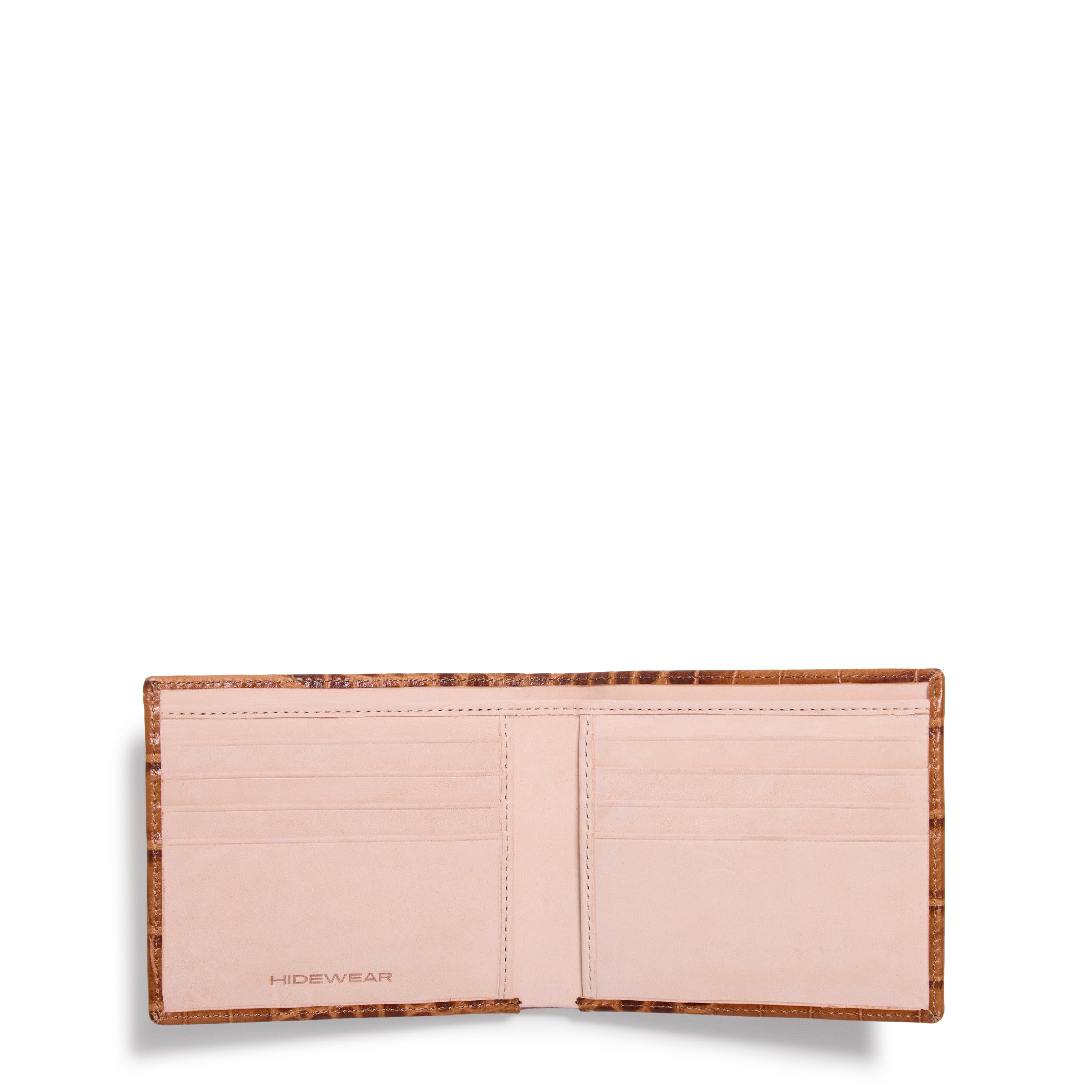 Men's Italian Croc Bifold Wallet