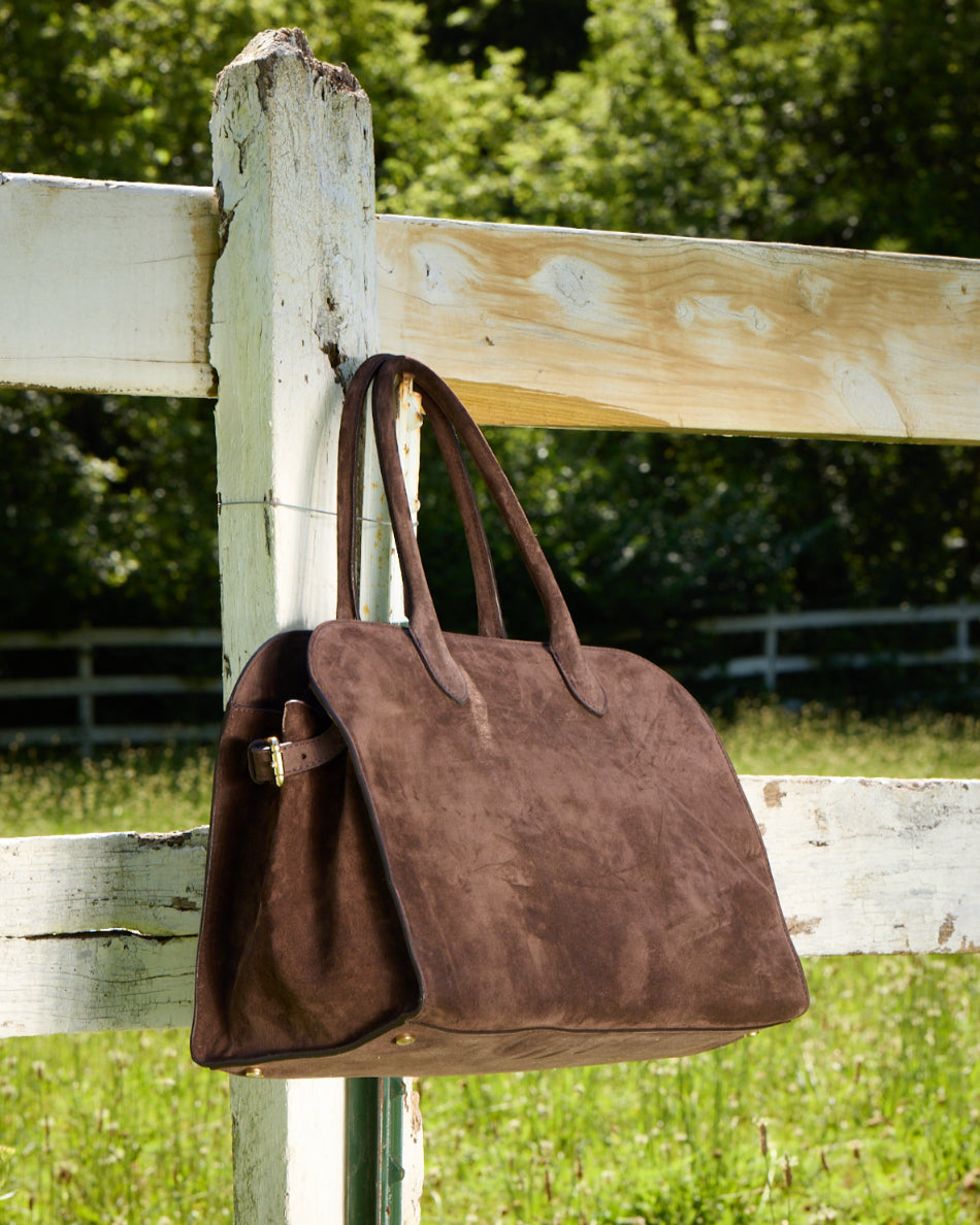 Clyde Italian Suede Tote Bag