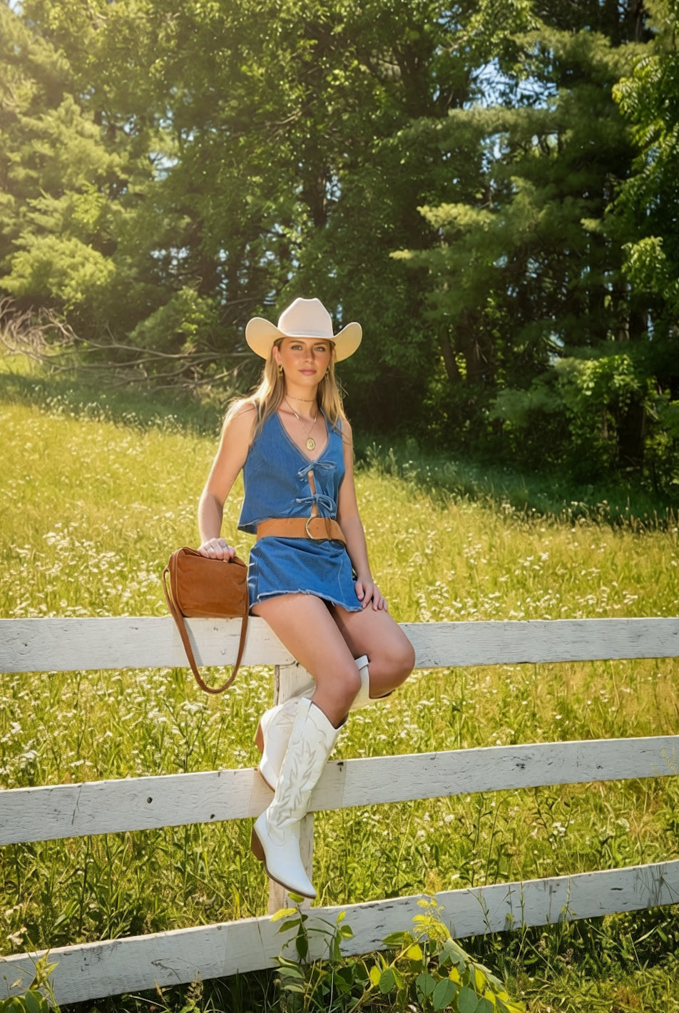 Women's Wide Zip Up Italian Suede Belt