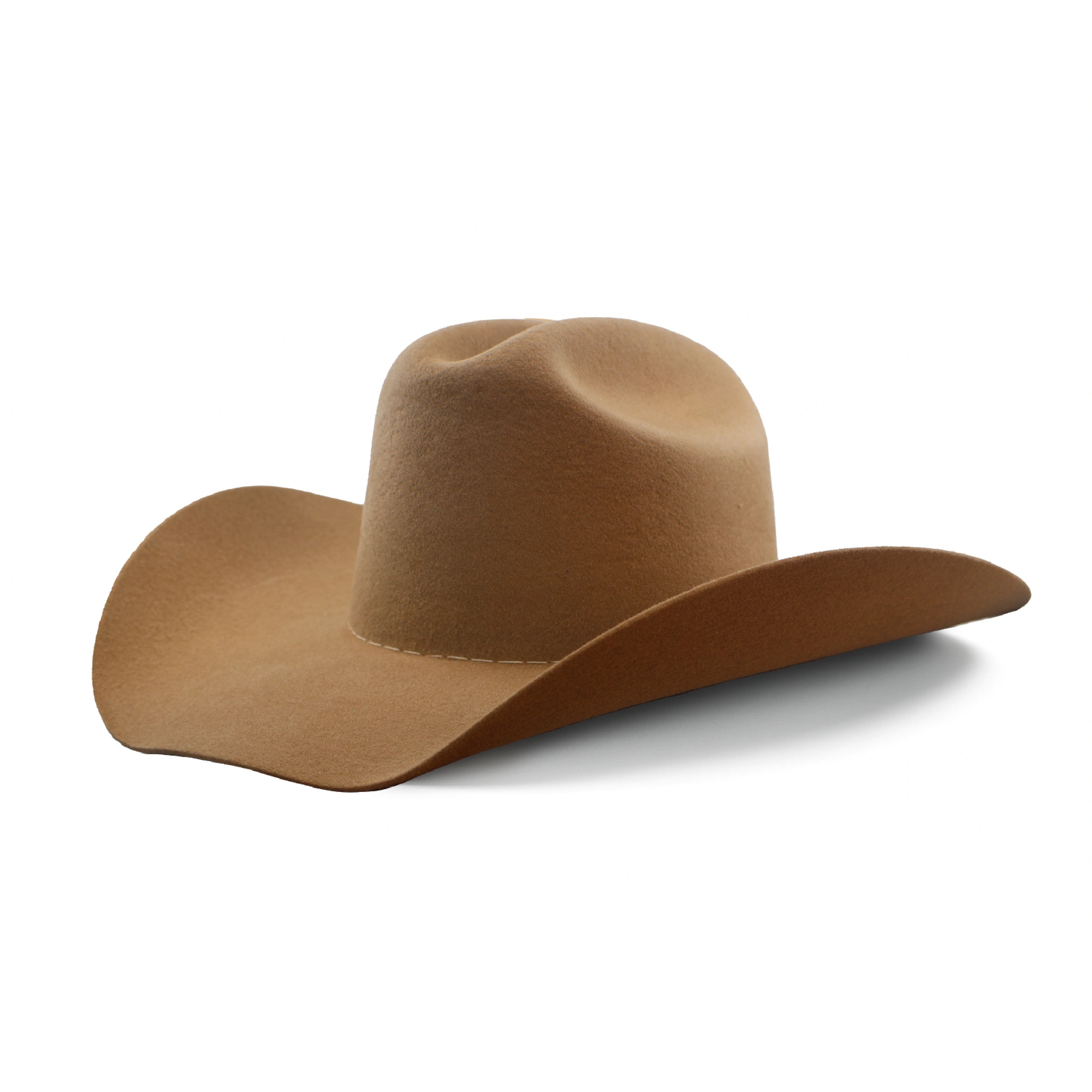 Plain Classic Cowboy Hat with No Hat Band