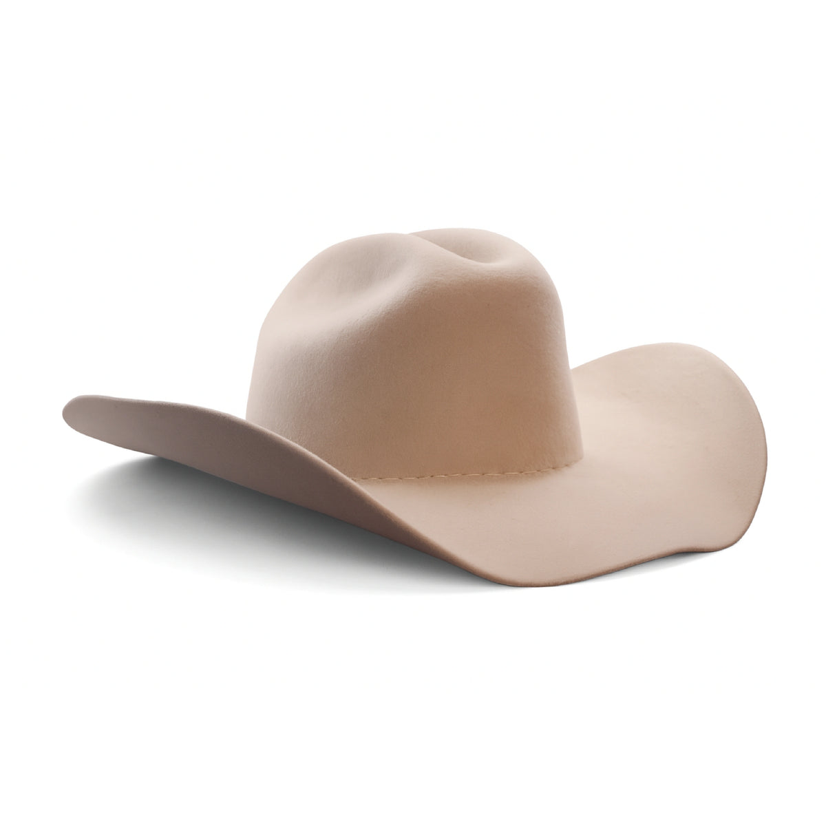 Western hat cowboy cowgirl felt micro suede tan removable hat band NWT Western Express Faux Suede Finish Cowboy Hat with Tooled Hat  main image 2