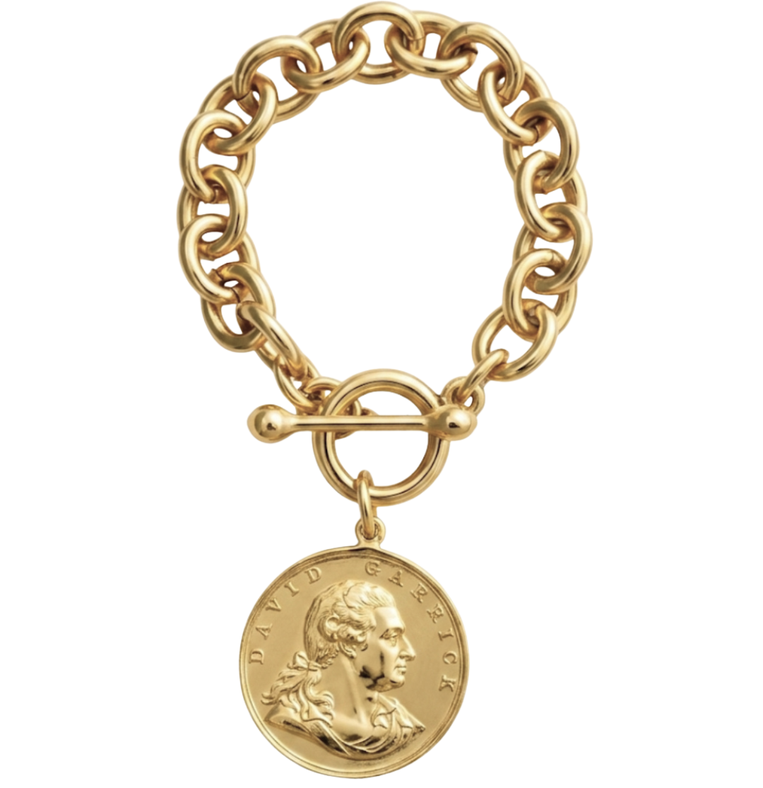 Vintage Coin Gold Metal Bracelet